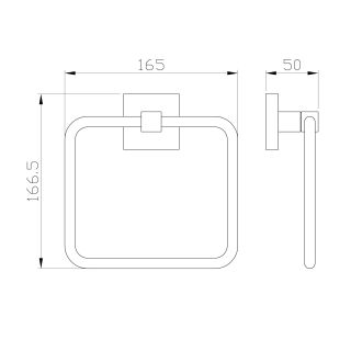 Вешалка для полотенец Wonzon & Woghand Polo WW-8913-DG тёмное золото